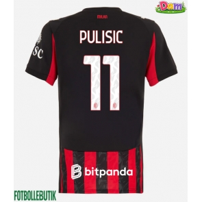 AC Milan Christian Pulisic #11 Hemmatröja Kvinnor 2025-26 Kortärmad